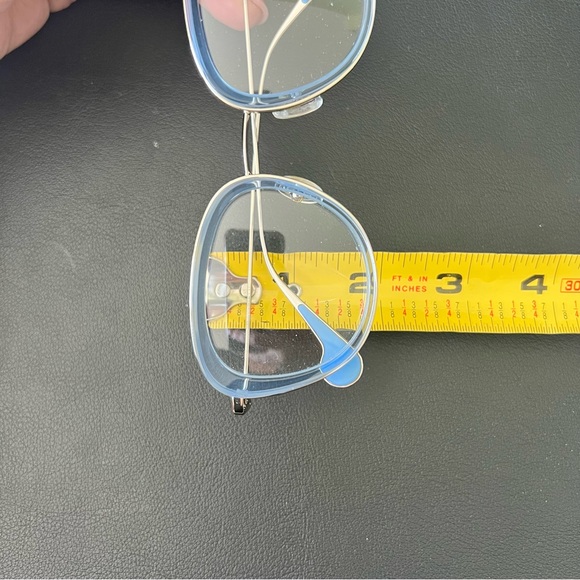 ML 5048 084 Moncler Light Blue/ Silver Eyeglasses - Picture 8 of 10